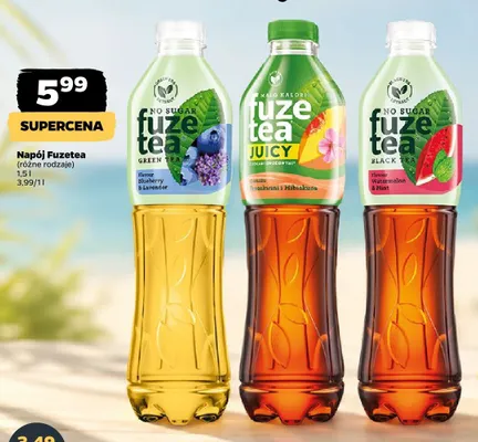 Napój herbaciany Fuze Tea Black Tea Watermelon & Mint promocja w Netto