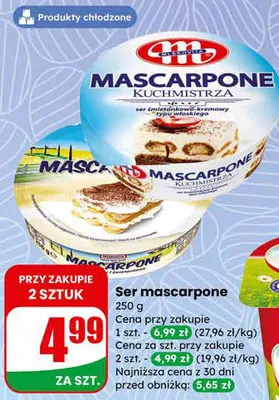 Ser mascarpone promocja w Dino