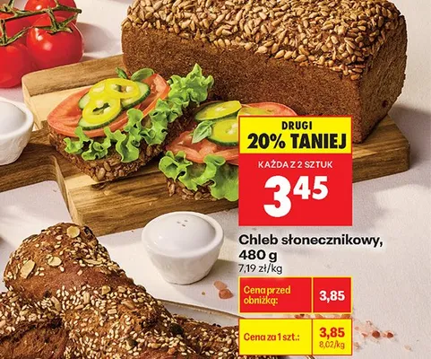 Chleb słonecznikowy promocja w Biedronka
