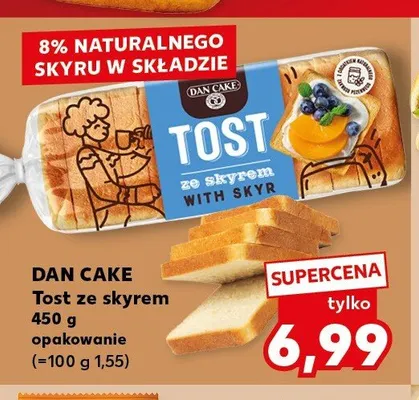 Tost ze skyrem Dan Cake promocja w Kaufland