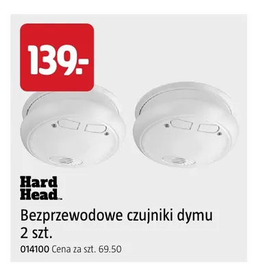 Bezprzewodowe czujniki dymu 2-pak Hard Head promocja w Jula