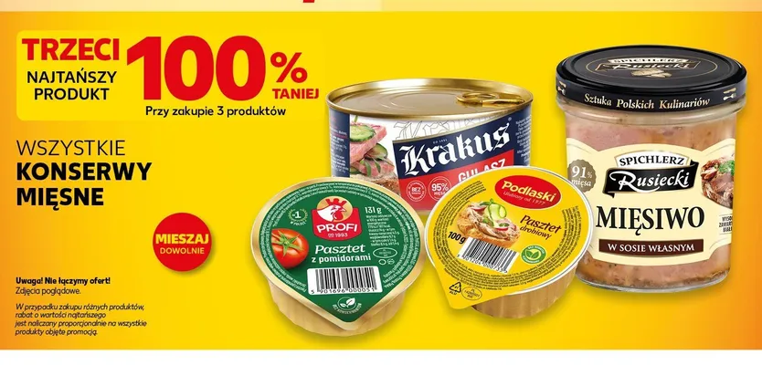 Mięsiwo w sosie własnym Spichlerz Rusiecki promocja w Kaufland
