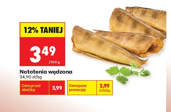 Nototenia wędzona promocja w Biedronka