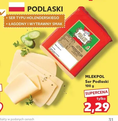 Ser Podlaski Mlekpol promocja w Kaufland