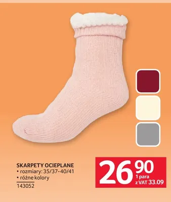 Skarpety ocieplane promocja w Selgros