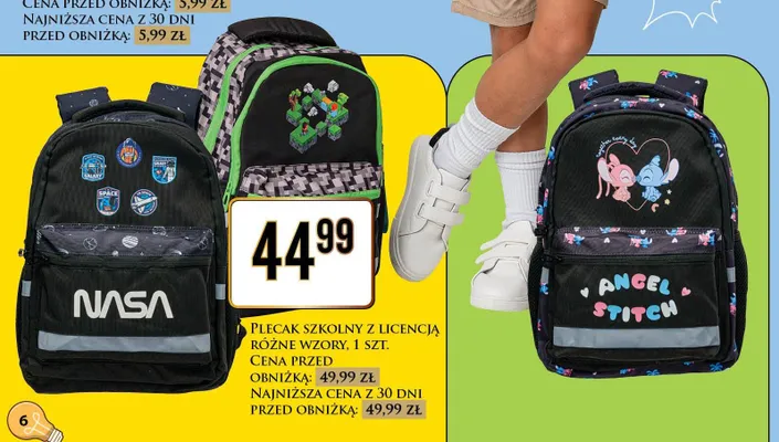 Plecak szkolny z licencją promocja w Dino