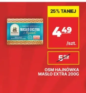 Masło ekstra OSM Hajnówka promocja w API Market