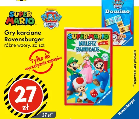 Gry karciane Ravensburger różne wzory promocja w Tedi