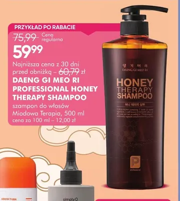 Szampon do włosów Miodowa Terapia Professional Honey Therapy Shampoo Daeng Gi Meo Ri promocja w Super-Pharm