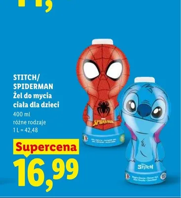 Żel do mycia ciała dla dzieci Spiderman promocja w Lidl