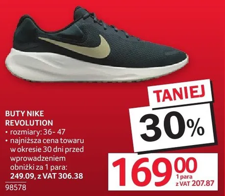 Buty Nike Revolution rozmiary 36-47 promocja w Selgros