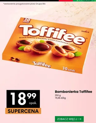 Bombonierka Toffifee promocja w Delikatesy Centrum