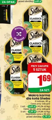 Mokra karma dla kota Sheba promocja w Dino