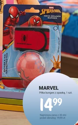 Piłka bungee z opaską MARVEL promocja w Rossmann