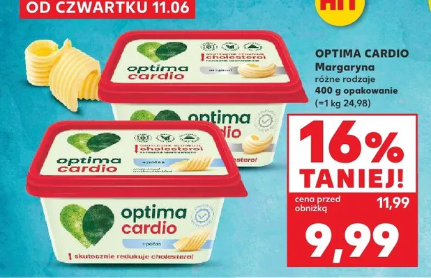 Margaryna Optima Cardio +potas promocja w Kaufland
