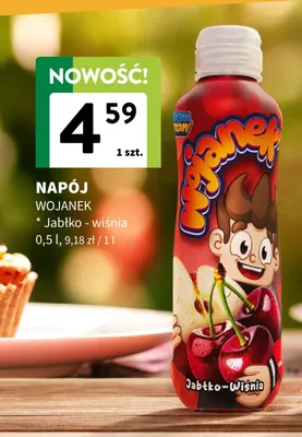 Napój Wojanek Jabłko - wiśnia promocja w Intermarche