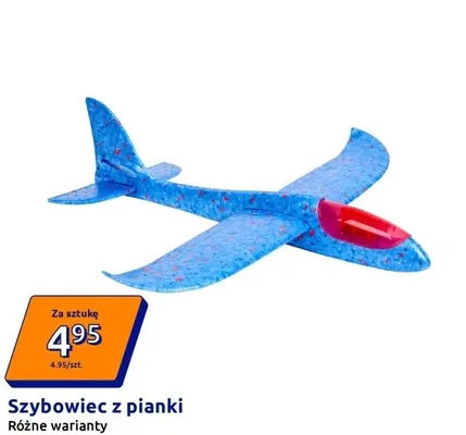 Szybowiec z pianki promocja w Action