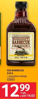 Sos barbecue Mississippi wszystkie rodzaje promocja w Selgros