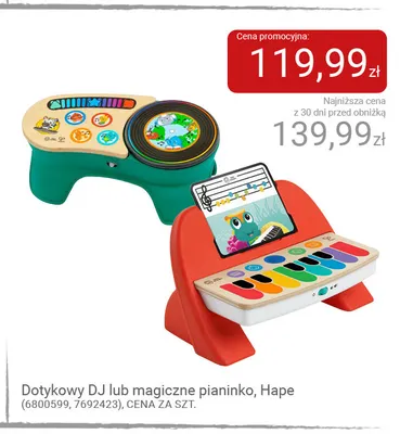 Dotykowy DJ Hape promocja w Smyk