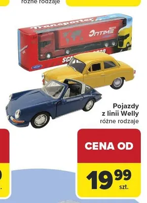 Pojazdy z linii Welly promocja w Carrefour