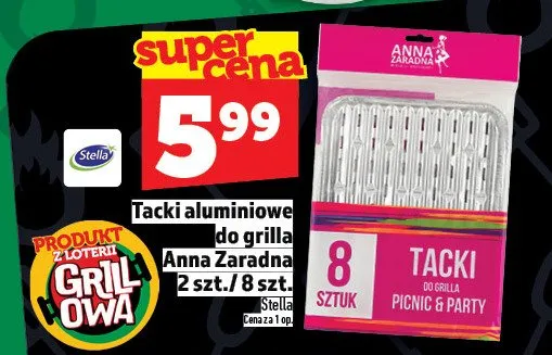 Tacki aluminiowe do grilla Anna Zaradna promocja w TOPAZ