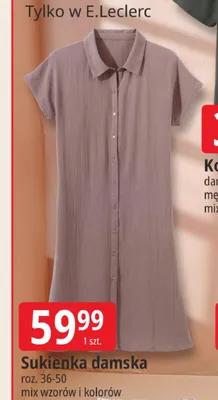 Sukienka damska Tissaia promocja w Leclerc