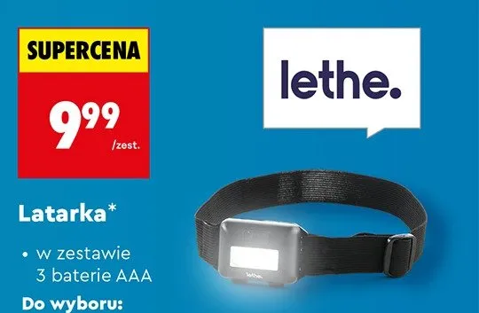 Latarka czołowa promocja w Biedronka