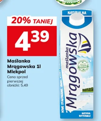 Maślanka Mrągowska naturalna promocja w Hitpol