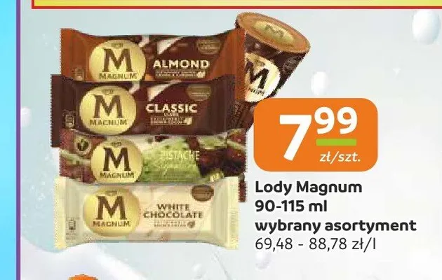 Lody Magnum Classic promocja w Społem Częstochowa