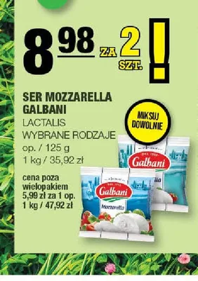 Ser Mozzarella Galbani 2-pak promocja w SPAR