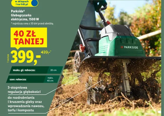 Glebogryzarka elektryczna 1500 W promocja w Lidl