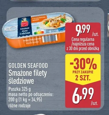 Smażone filety śledziowe Golden Seafood promocja w Aldi