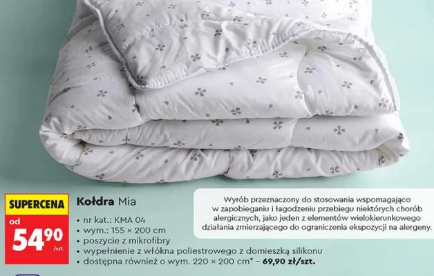 Kołdra Mia SMUKEE promocja w Biedronka