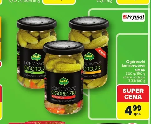 Ogóreczki konserwowe Smak promocja w Carrefour