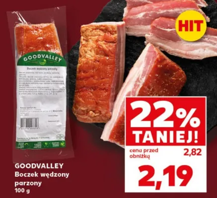 Boczek wędzony parzony promocja w Kaufland