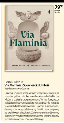 Książka Via Flaminia. Opowieści z Umbrii Bartek Kieżun oprawa twarda promocja w Empik