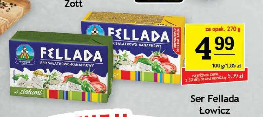 Ser Fellada Łowicz z ziołami promocja w Gram Market