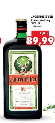 Likier ziołowy Jägermeister 35% alk. promocja w Kaufland