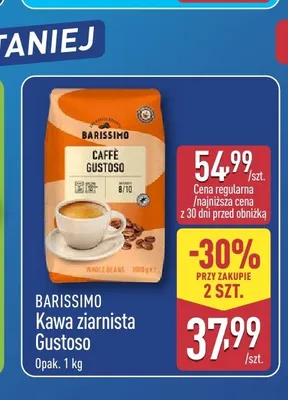 Kawa ziarnista Gustoso Barissimo promocja w Aldi