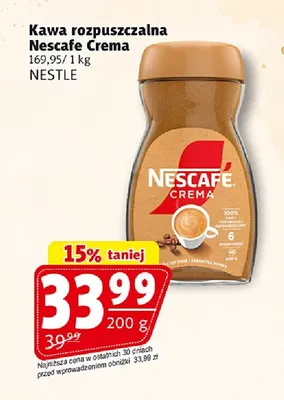 Kawa rozpuszczalna Nescafe Crema promocja w Prim Market