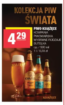 Piwo Książęce Pszeniczne promocja w SPAR