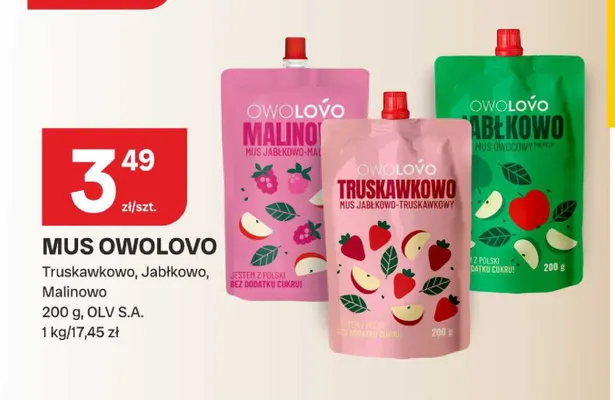 Mus Owolovo Jabłkowo promocja w Chorten