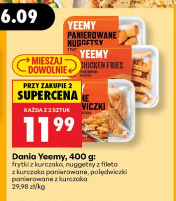 Frytki z kurczaka Yeemy promocja w Biedronka
