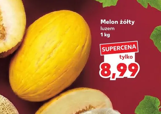 Melon żółty luzem promocja w Kaufland