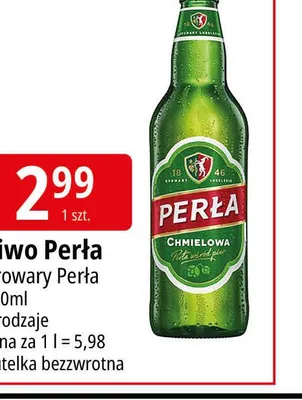 Piwo Perła Chmielowa Browary Perła promocja w Leclerc