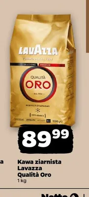 Kawa ziarnista Lavazza Qualità Oro promocja w Netto