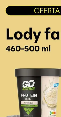 Lody śmietankowe Go Active Protein promocja w Biedronka
