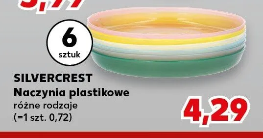 Naczynia plastikowe Silvercrest 6-pak promocja w Kaufland