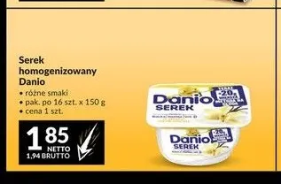 Serek homogenizowany Danio promocja w Makro