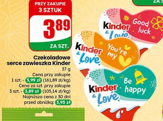 Czekoladowe serce zawieszka promocja w Dino